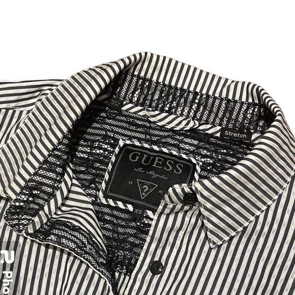 Striped ‘Guess’ button down Shirt - Picture 4 of 8